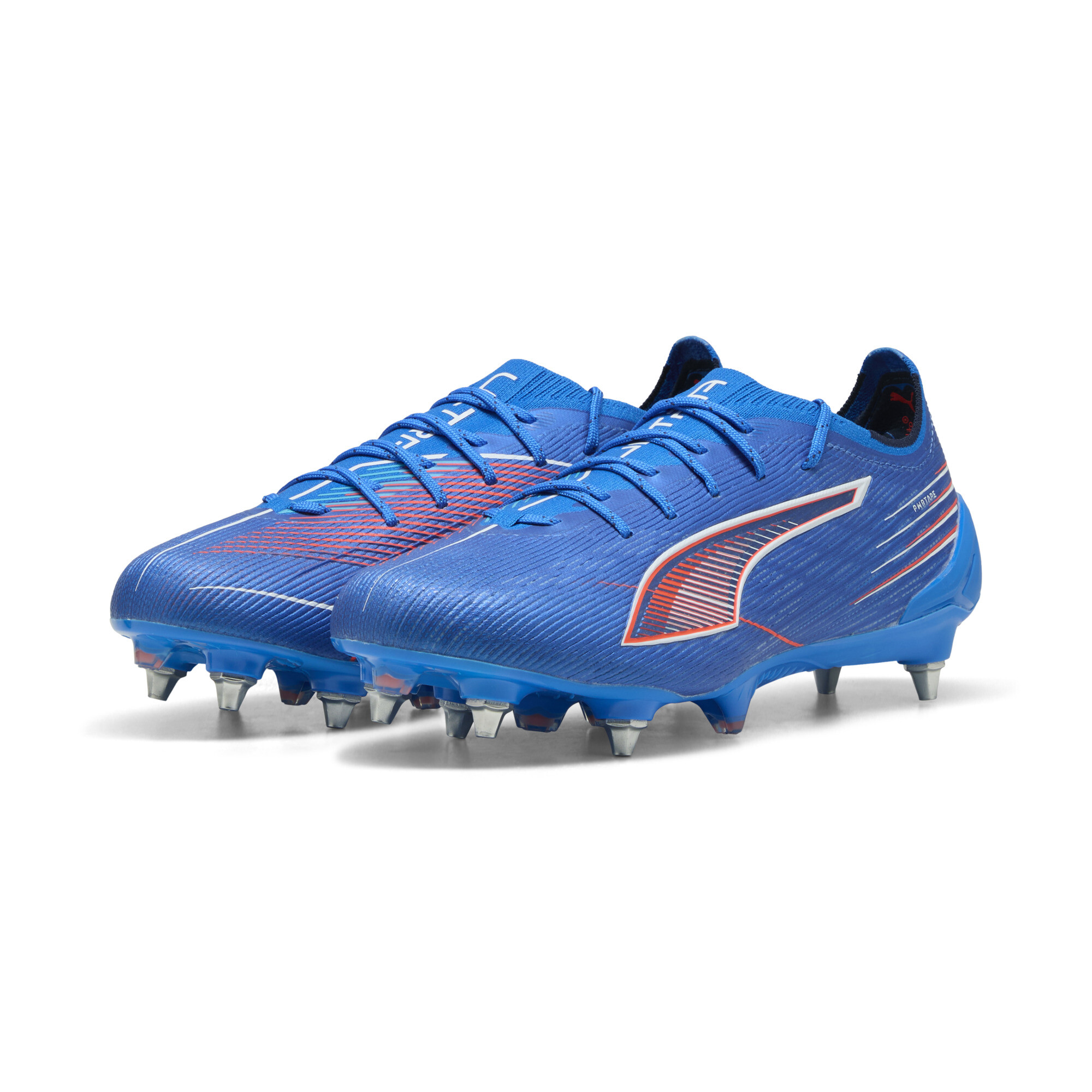 PUMA ULTRA 6 ULTIMATE MxSG uniseks voetbalschoenen, Blauw/Rood/Wit, Maat 42,5 thumbnail 6
