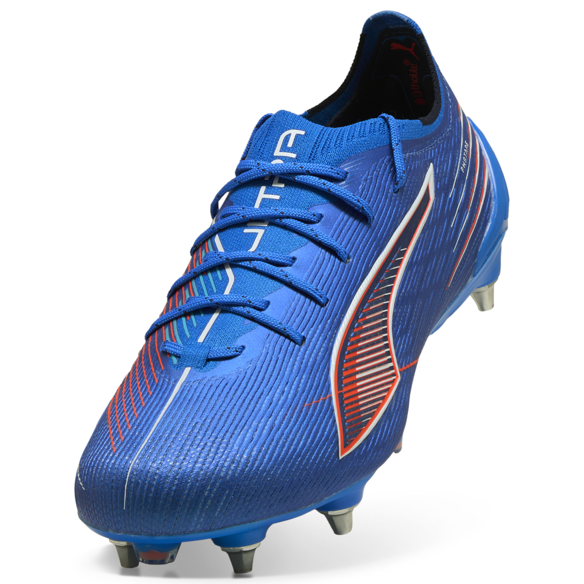 PUMA ULTRA 6 ULTIMATE MxSG uniseks voetbalschoenen, Blauw/Rood/Wit, Maat 42,5 thumbnail 2