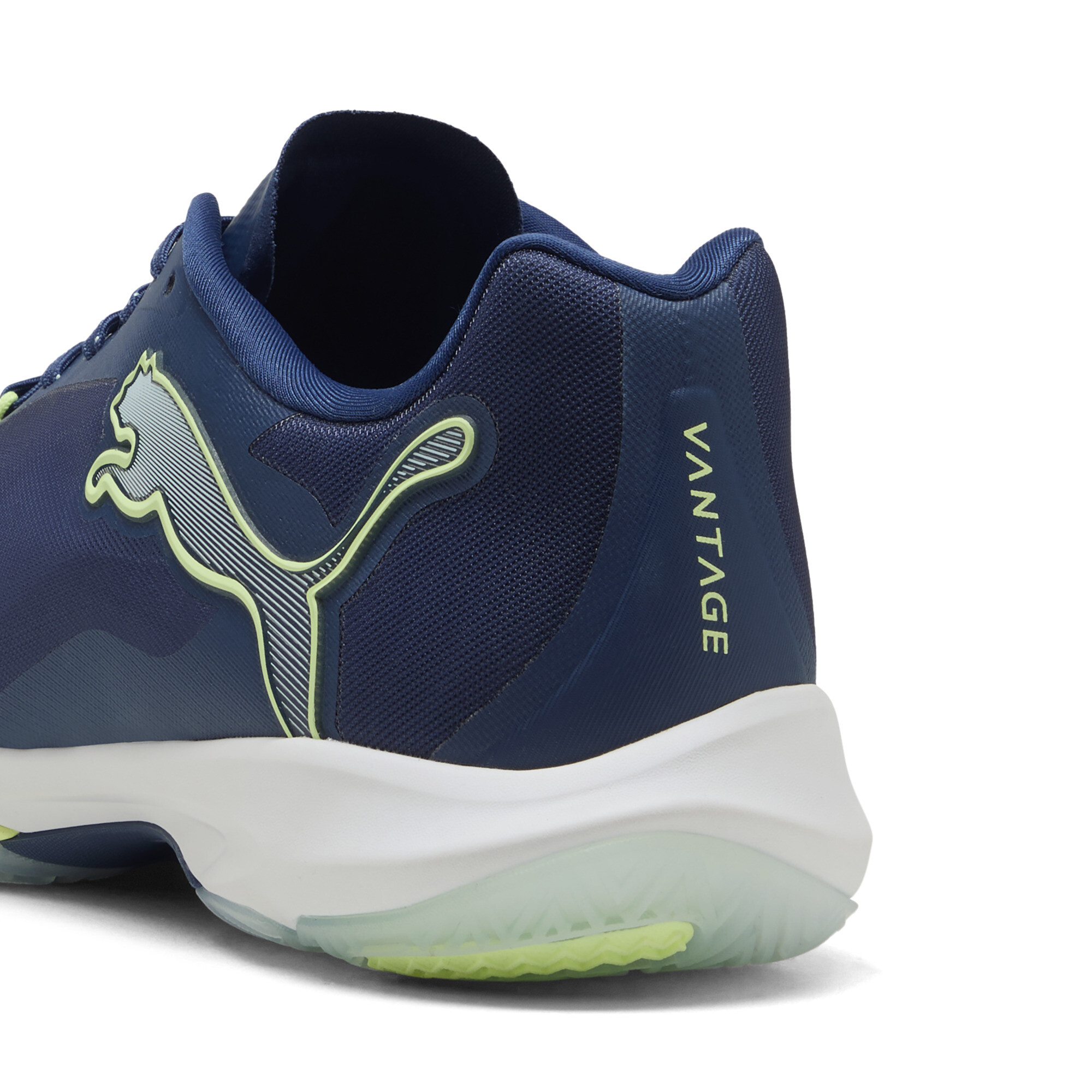 PUMA Vantage NITROâ¢ uniseks handbalschoenen, Blauw/Wit, Maat 40,5 thumbnail 6