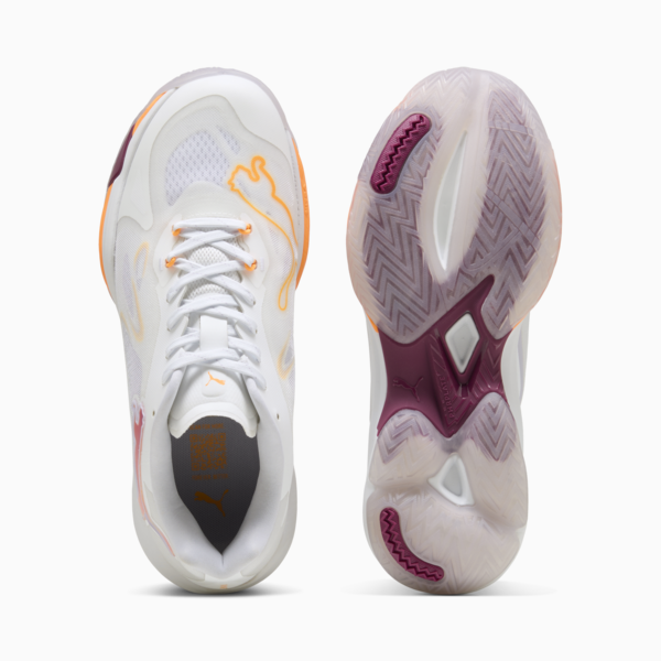 Vantage NITRO™ Handball Shoes Women, PUMA White-Berry-Heat Fire-Lilac Crush, large-ZAF
