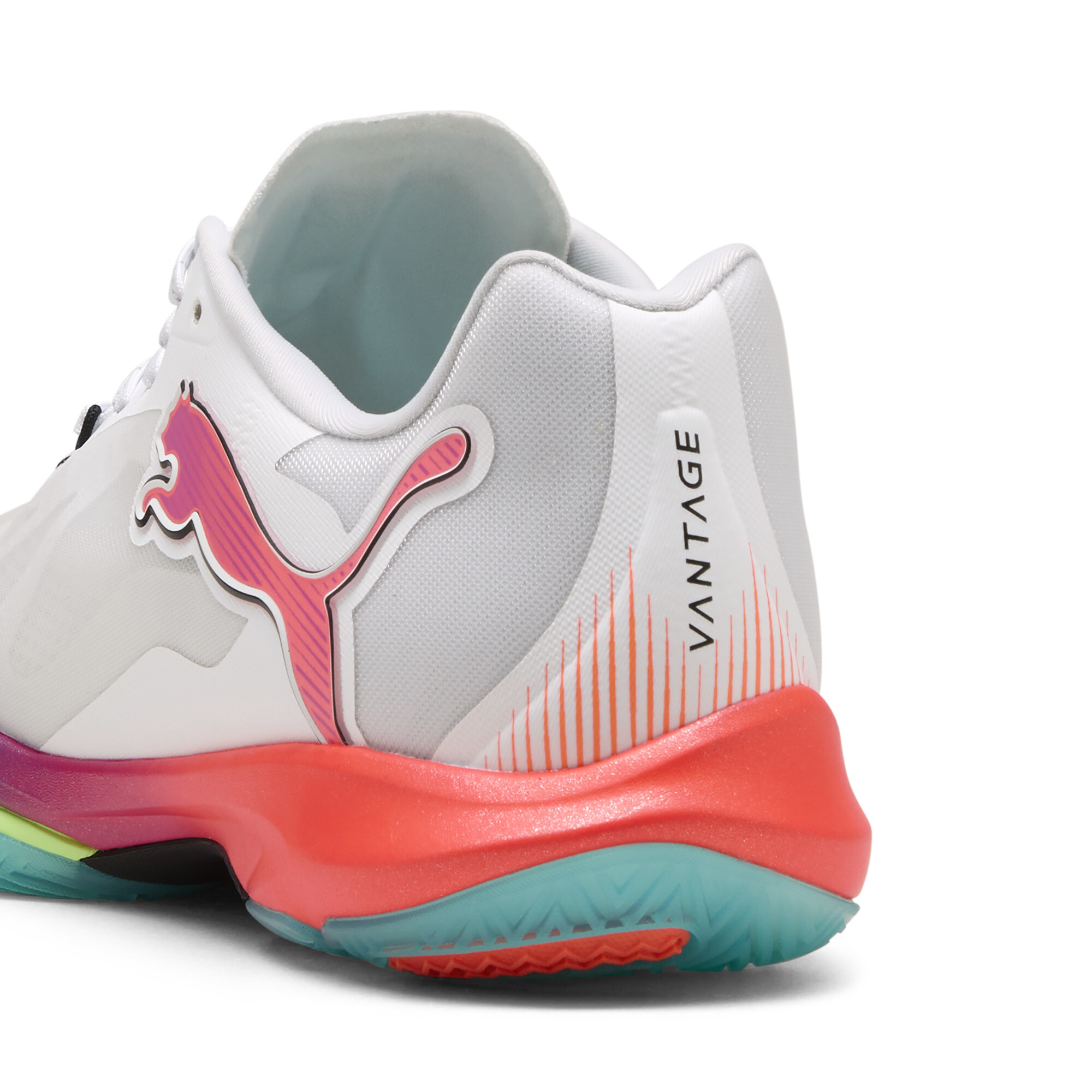 PUMA Vantage NITROâ¢ ENERGY handbalschoenen uniseks, Groen/Zwart/Wit, Maat 43 thumbnail 5