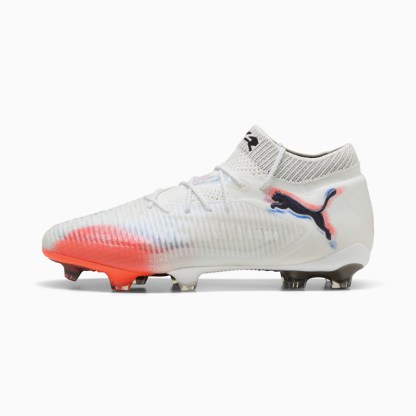 FUTURE 8 ULTIMATE FG Football Boots Unisex, PUMA White-PUMA Black-Glowing Red, large-ZAF