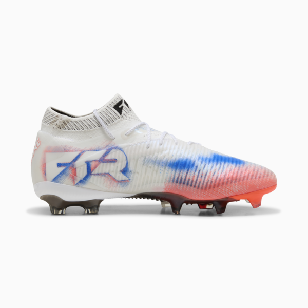 FUTURE 8 ULTIMATE FG Football Boots Unisex, PUMA White-PUMA Black-Glowing Red, large-ZAF