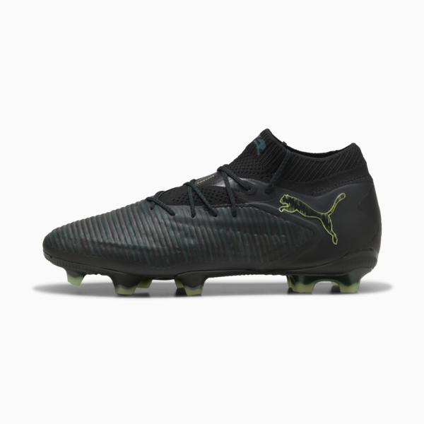 FUTURE 8 ULTIMATE FG Football Boots Unisex, PUMA Black-Fizzy Light-Green Terrain, large-ZAF