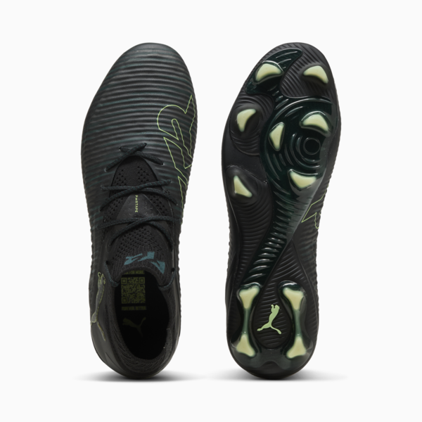 FUTURE 8 ULTIMATE FG Football Boots Unisex, PUMA Black-Fizzy Light-Green Terrain, large-ZAF