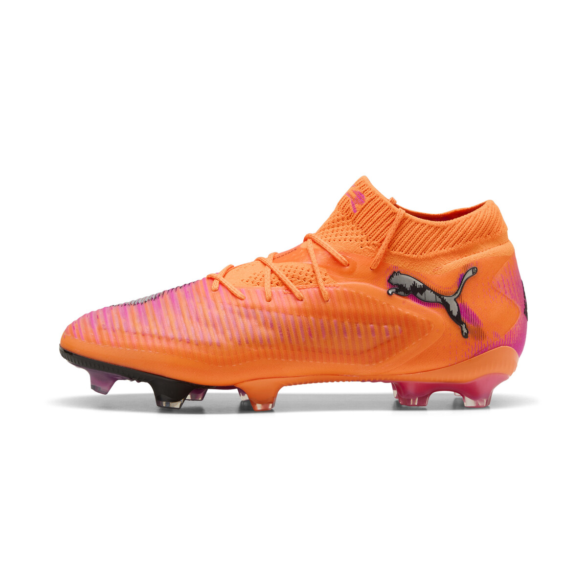 FUTURE 8 ULTIMATE FG Football Boots Unisex in Heat Fire/Black Ravish by PUMA, UK 10.5