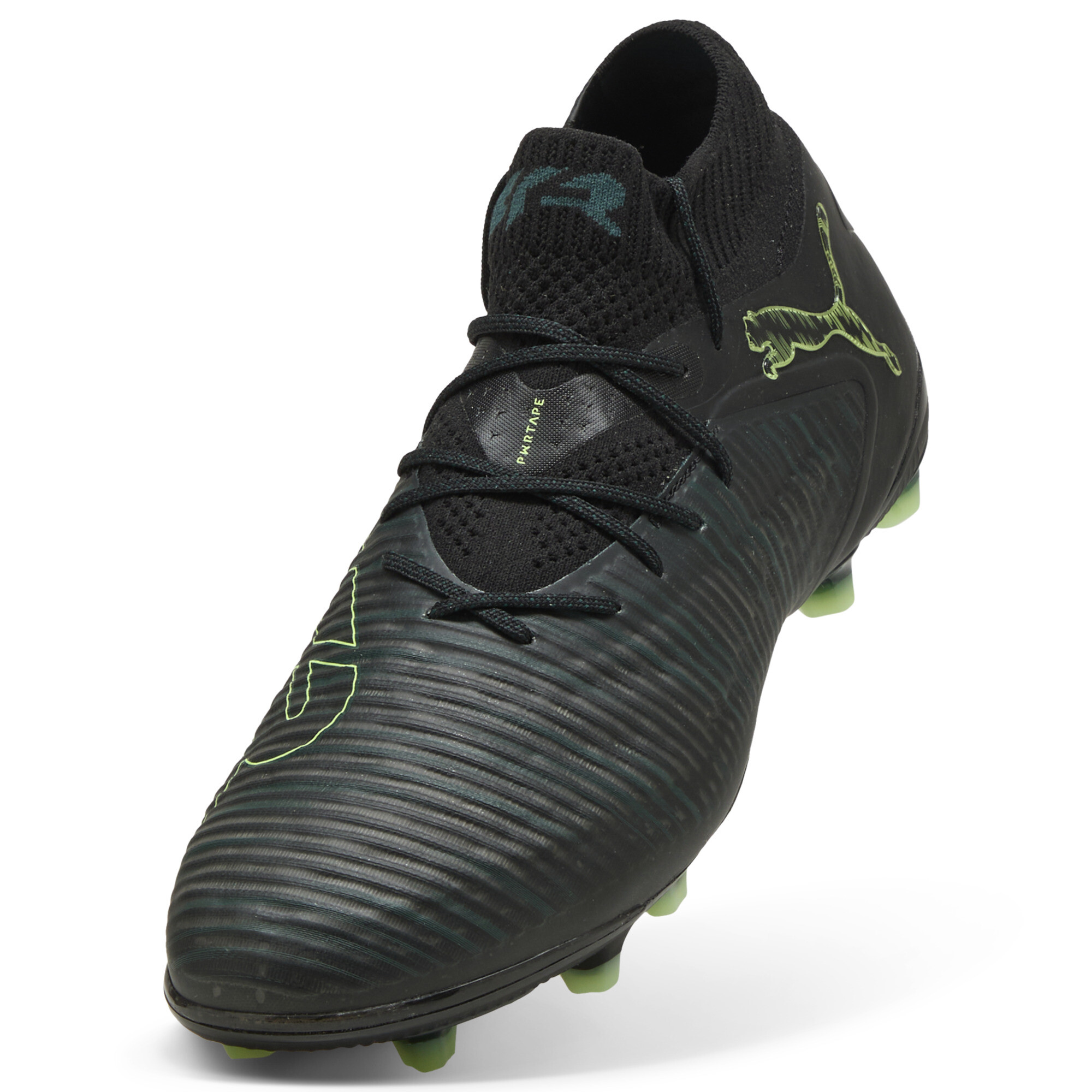 PUMA FUTURE 8 ULTIMATE AG uniseks voetbalschoenen, Groen/Zwart, Maat 42,5 thumbnail 2