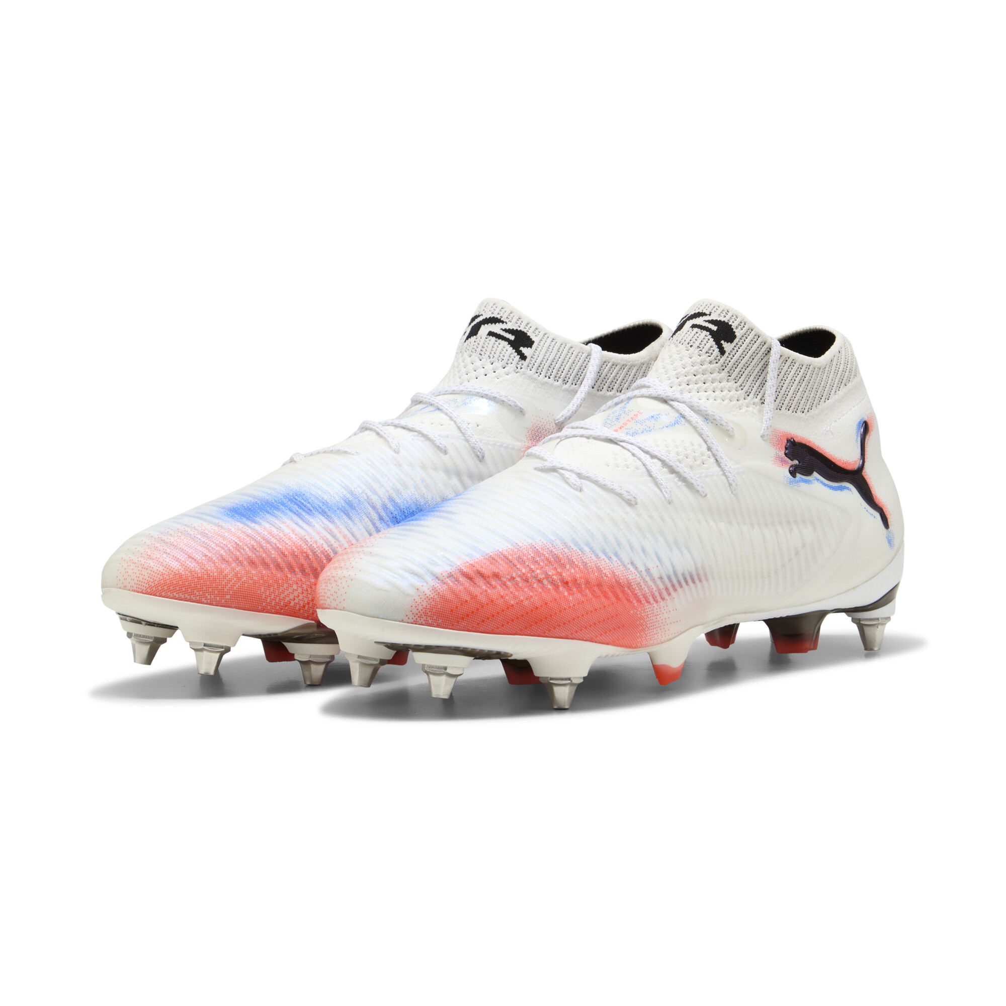 PUMA FUTURE 8 ULTIMATE MxSG uniseks voetbalschoenen, Zwart/Rood/Wit, Maat 44 thumbnail 7