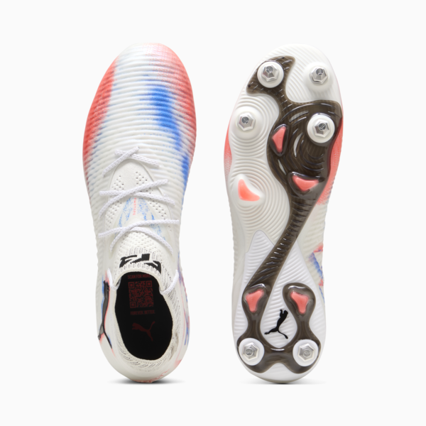 FUTURE 8 ULTIMATE MxSG Football Boots Unisex, PUMA White-PUMA Black-Glowing Red, large-ZAF