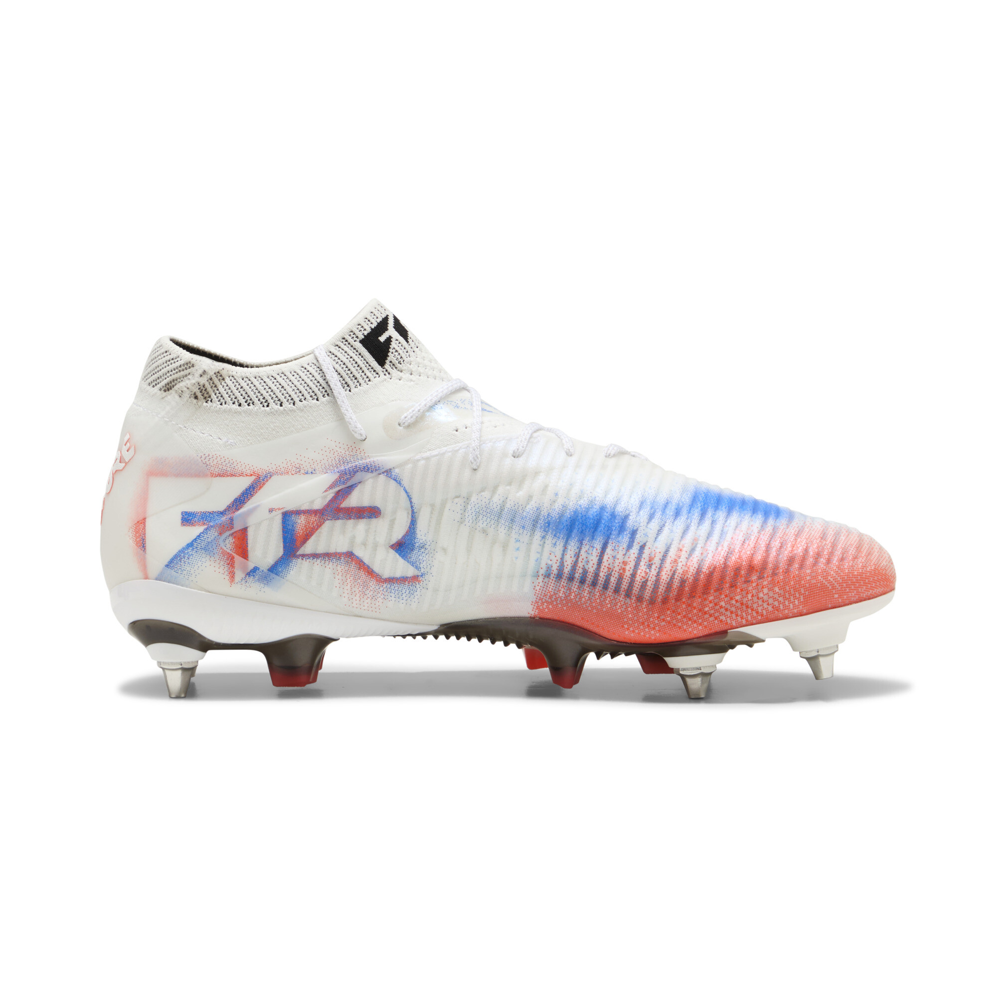 PUMA FUTURE 8 ULTIMATE MxSG uniseks voetbalschoenen, Zwart/Rood/Wit, Maat 44 thumbnail 4