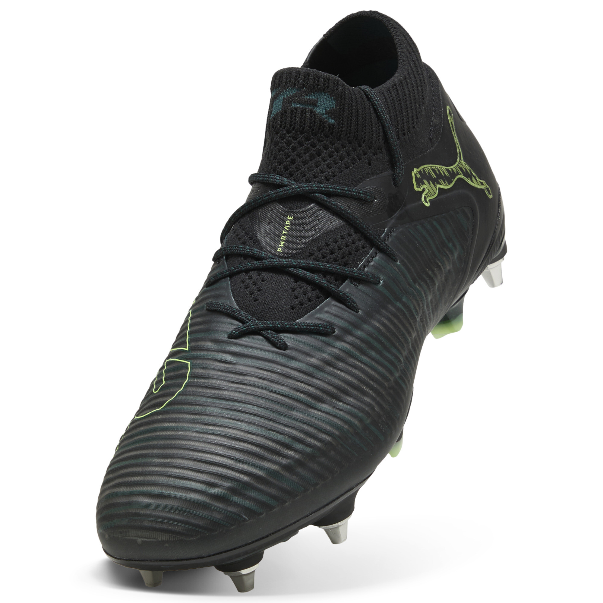 PUMA FUTURE 8 ULTIMATE MxSG uniseks voetbalschoenen, Groen/Zwart, Maat 48 thumbnail 2