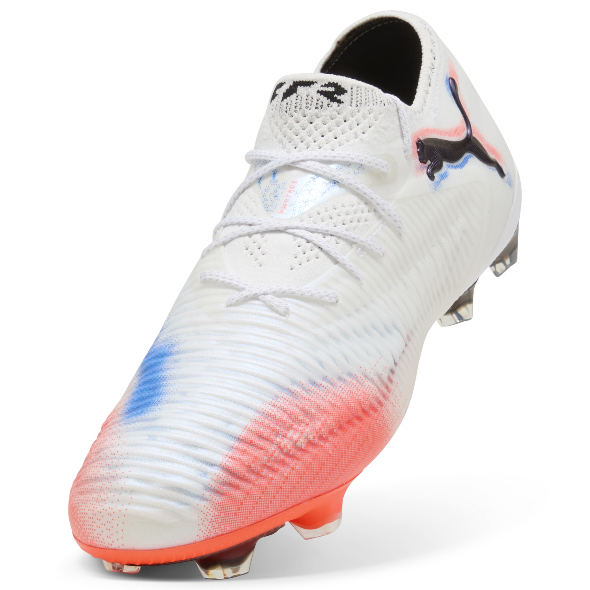 PUMA FUTURE 8 ULTIMATE FG lage uniseks voetbalschoenen, Zwart/Rood/Wit, Maat 44,5 thumbnail 2