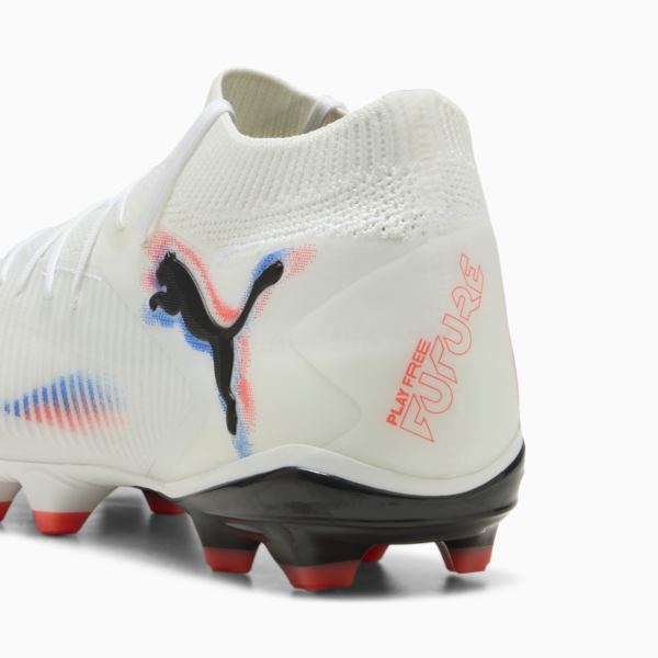 FUTURE 8 PRO FG/AG Football Boots Unisex, PUMA White-PUMA Black-Glowing Red, large-ZAF