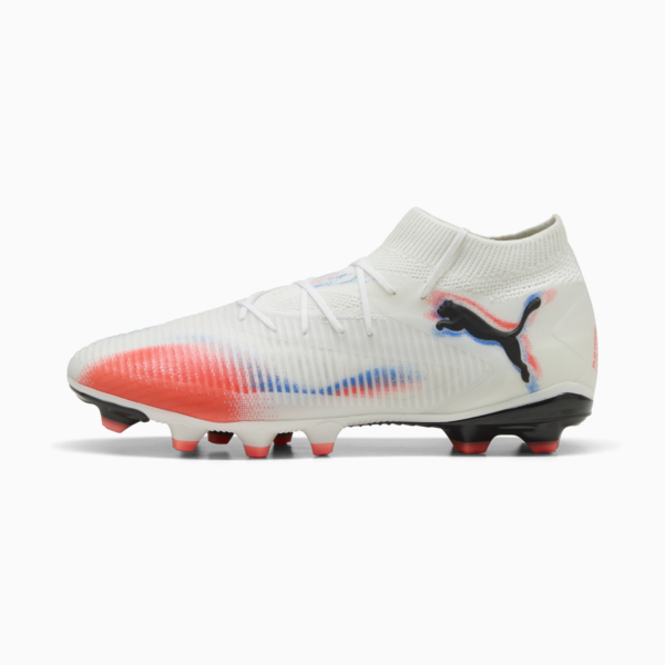 FUTURE 8 PRO FG/AG Football Boots Unisex, PUMA White-PUMA Black-Glowing Red, large-ZAF
