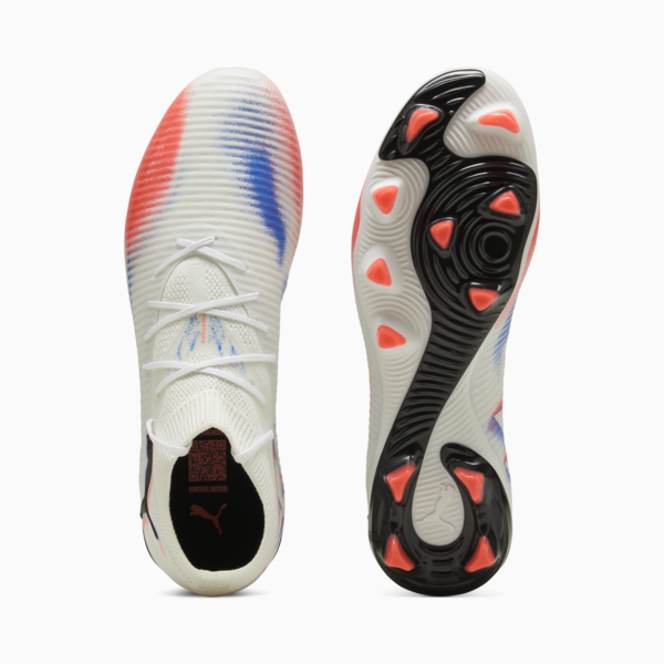 FUTURE 8 PRO FG/AG Football Boots Unisex, PUMA White-PUMA Black-Glowing Red, large-ZAF