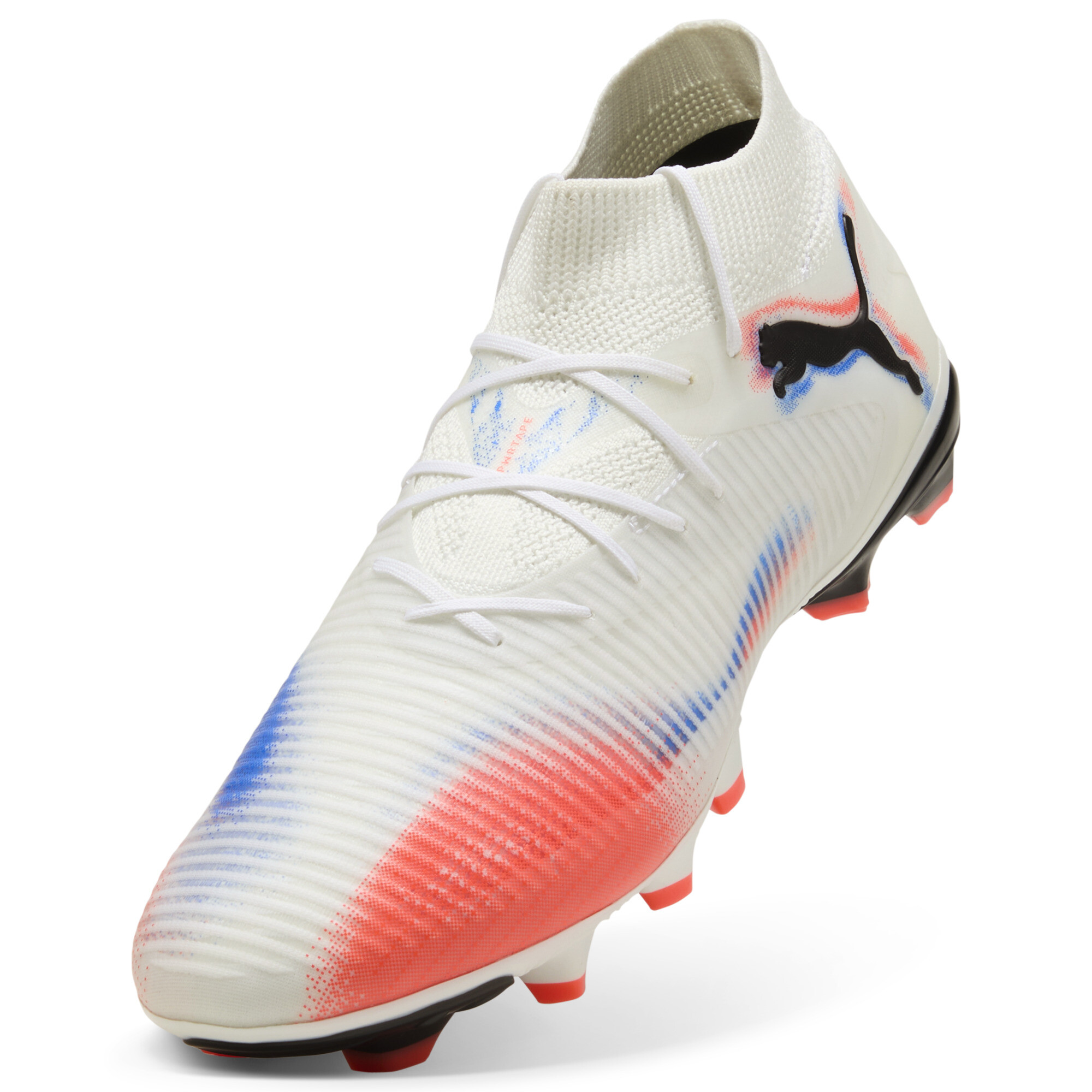 PUMA FUTURE 8 PRO FG/AG voetbalschoenen uniseks, Zwart/Rood/Wit, Maat 47 thumbnail 2