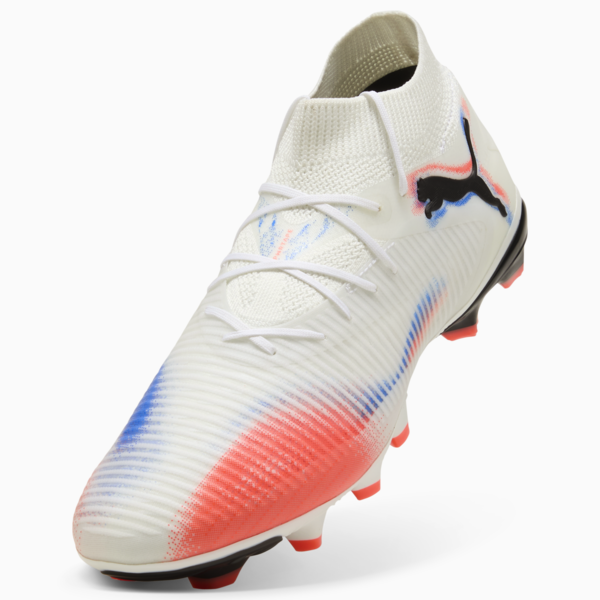 FUTURE 8 PRO FG/AG Football Boots Unisex, PUMA White-PUMA Black-Glowing Red, large-ZAF