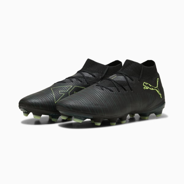 FUTURE 8 PRO FG/AG Football Boots Unisex, PUMA Black-Fizzy Light-Green Terrain, large-ZAF
