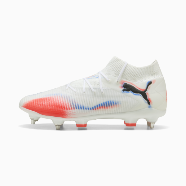FUTURE 8 PRO MxSG Football Boots Unisex, PUMA White-PUMA Black-Glowing Red, large-ZAF