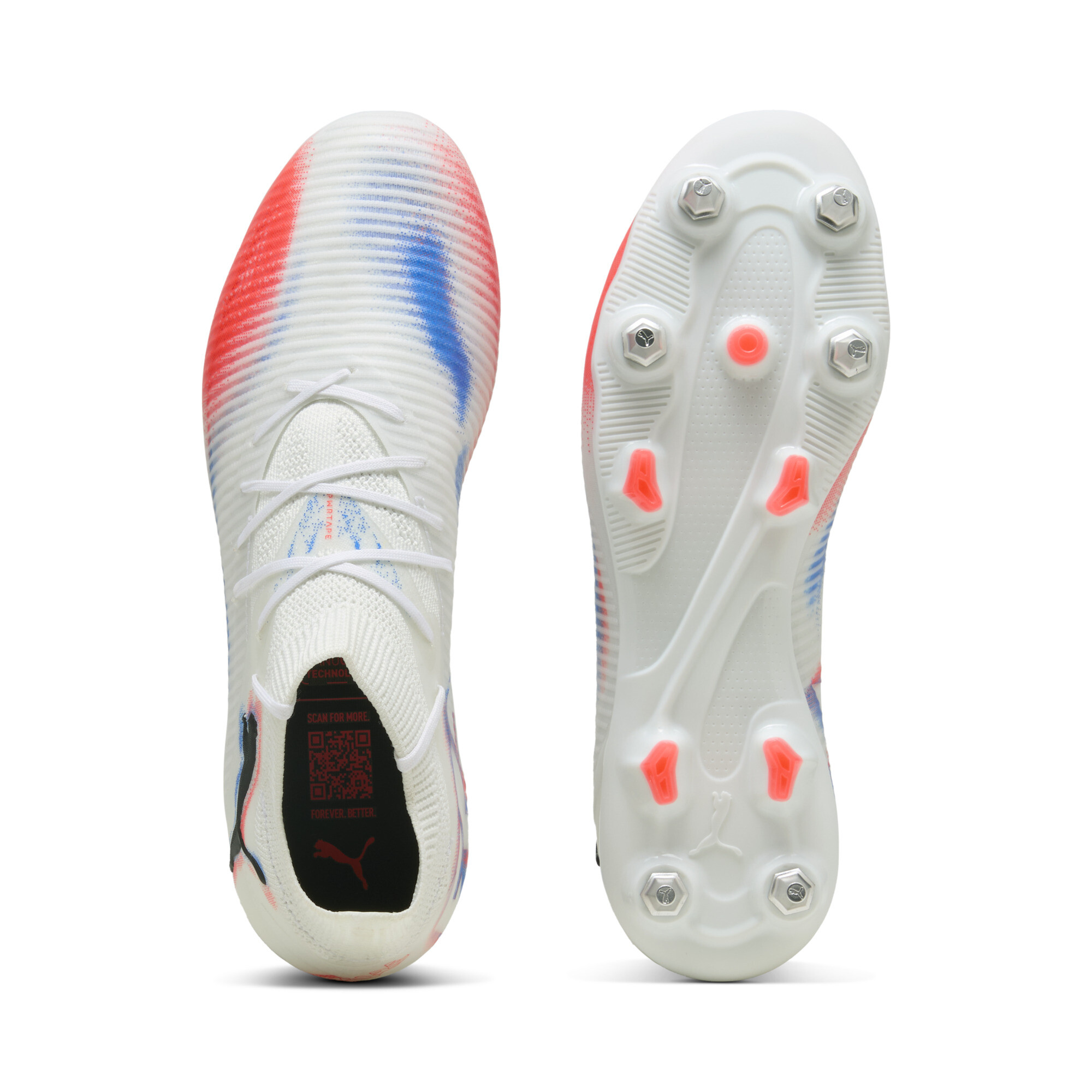 PUMA FUTURE 8 PRO MxSG voetbalschoenen uniseks, Zwart/Rood/Wit, Maat 42,5 thumbnail 4