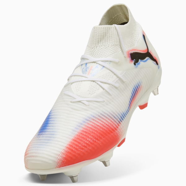FUTURE 8 PRO MxSG Football Boots Unisex, PUMA White-PUMA Black-Glowing Red, large-ZAF