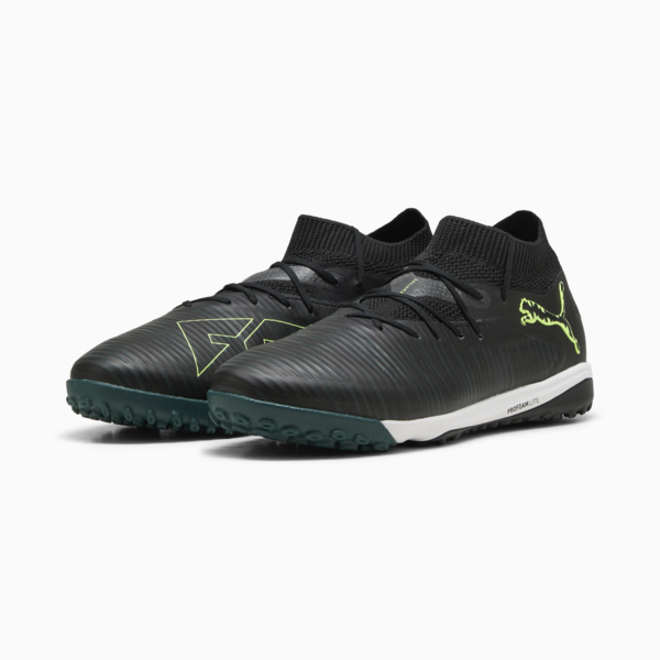 Tacos de fútbol FUTURE 8 PRO Cage, PUMA Black-Fizzy Light-Green Terrain, large-MEX