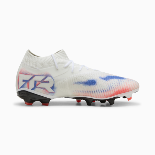 FUTURE 8 MATCH FG/AG Football Boots Unisex, PUMA White-PUMA Black-Glowing Red, large-ZAF