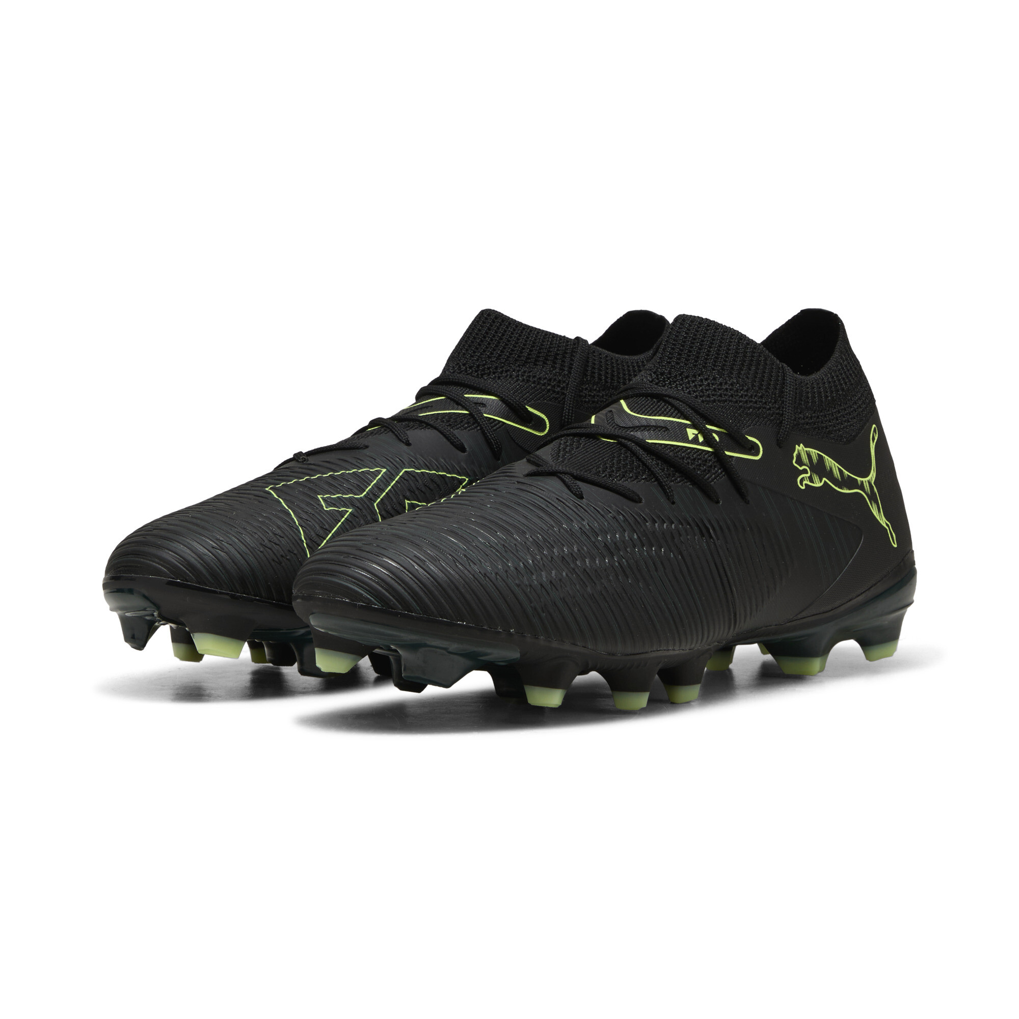 PUMA FUTURE 8 MATCH FG/AG uniseks voetbalschoenen, Groen/Zwart, Maat 47 thumbnail 6