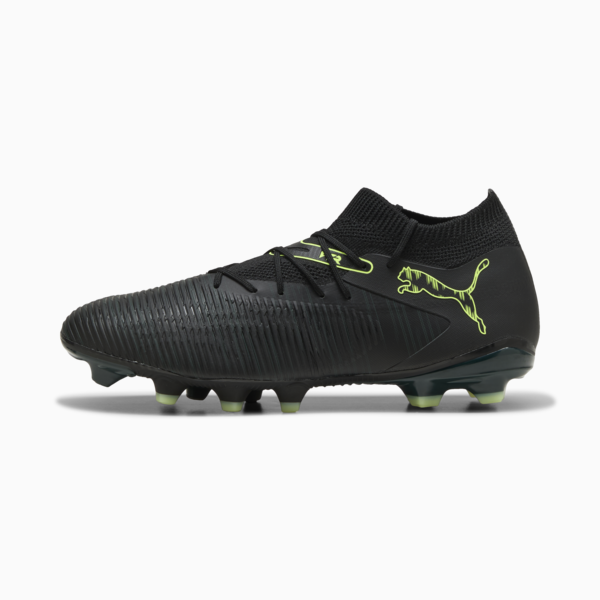 FUTURE 8 MATCH FG/AG Football Boots Unisex, PUMA Black-Fizzy Light-Green Terrain, large-ZAF