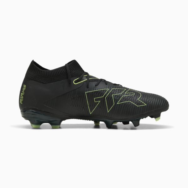 FUTURE 8 MATCH FG/AG Football Boots Unisex, PUMA Black-Fizzy Light-Green Terrain, large-ZAF
