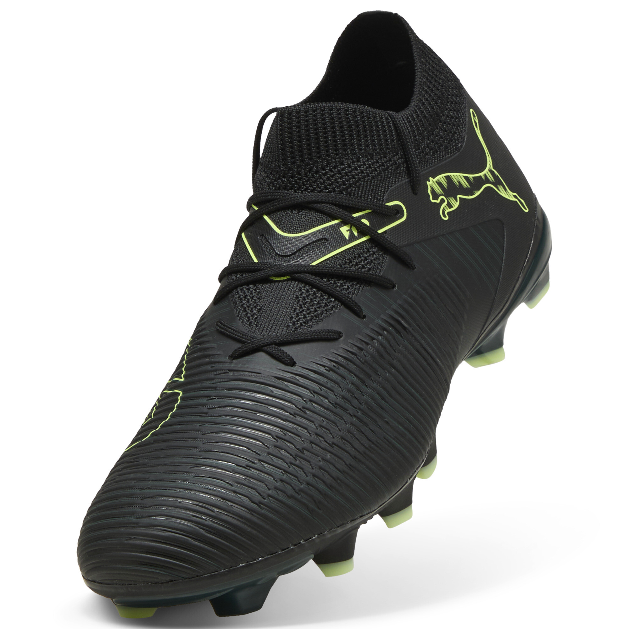 PUMA FUTURE 8 MATCH FG/AG uniseks voetbalschoenen, Groen/Zwart, Maat 47 thumbnail 2