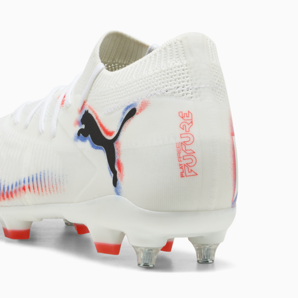 FUTURE 8 MATCH MxSG Football Boots Unisex, PUMA White-PUMA Black-Glowing Red, large-ZAF