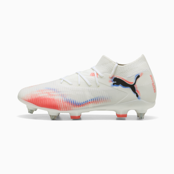 FUTURE 8 MATCH MxSG Football Boots Unisex, PUMA White-PUMA Black-Glowing Red, large-ZAF
