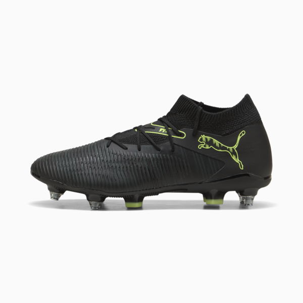 FUTURE 8 MATCH MxSG Football Boots Unisex, PUMA Black-Fizzy Light-Green Terrain, large-ZAF