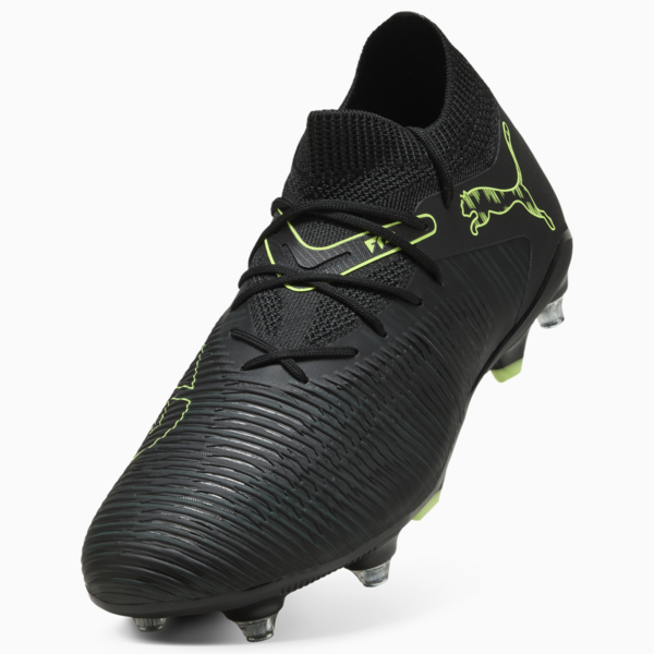 FUTURE 8 MATCH MxSG Football Boots Unisex, PUMA Black-Fizzy Light-Green Terrain, large-ZAF