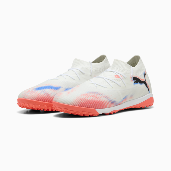 FUTURE 8 MATCH TT Football Boots Unisex, PUMA White-PUMA Black-Glowing Red, large-ZAF