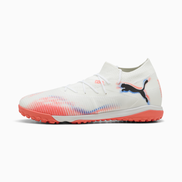 FUTURE 8 MATCH TT Football Boots Unisex, PUMA White-PUMA Black-Glowing Red, large-ZAF