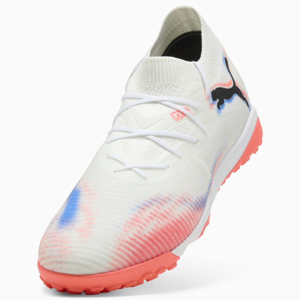 FUTURE 8 MATCH TT Football Boots Unisex, PUMA White-PUMA Black-Glowing Red, large-ZAF