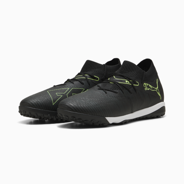 FUTURE 8 MATCH TT Football Boots Unisex, PUMA Black-Fizzy Light-Green Terrain, large-ZAF