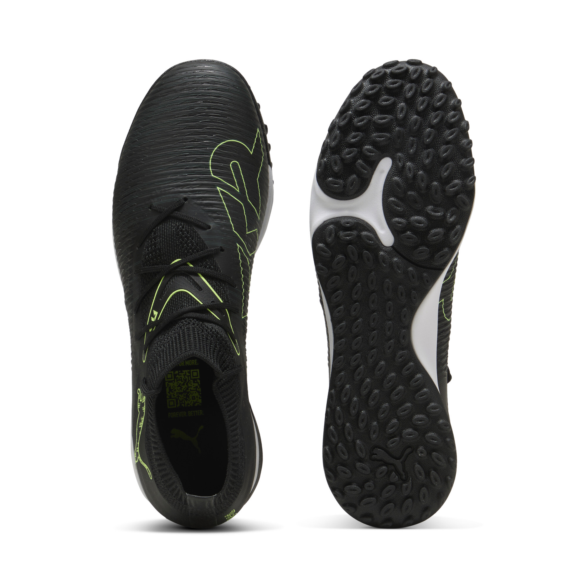 PUMA FUTURE 8 MATCH TT uniseks voetbalschoenen, Groen/Zwart, Maat 39 thumbnail 4