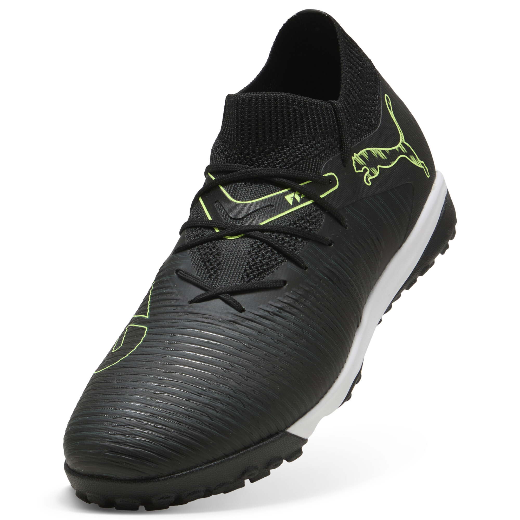 PUMA FUTURE 8 MATCH TT uniseks voetbalschoenen, Groen/Zwart, Maat 39 thumbnail 2