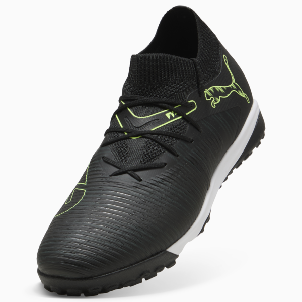 FUTURE 8 MATCH TT Football Boots Unisex, PUMA Black-Fizzy Light-Green Terrain, large-ZAF
