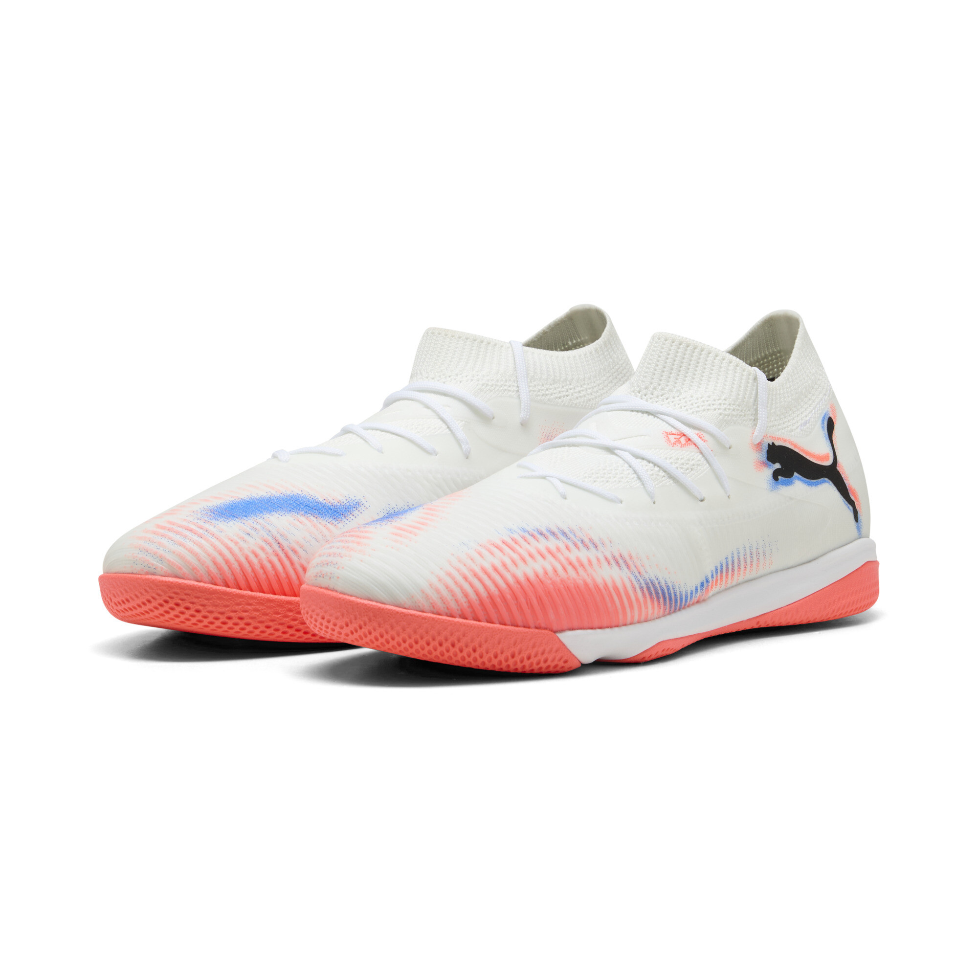 PUMA FUTURE 8 MATCH uniseks futsalschoenen, Zwart/Rood/Wit, Maat 40,5 thumbnail 6