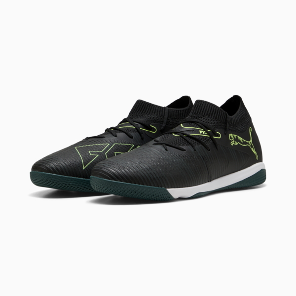 Tacos de fútbol FUTURE 8 MATCH Mid, PUMA Black-Fizzy Light-Green Terrain, large-MEX