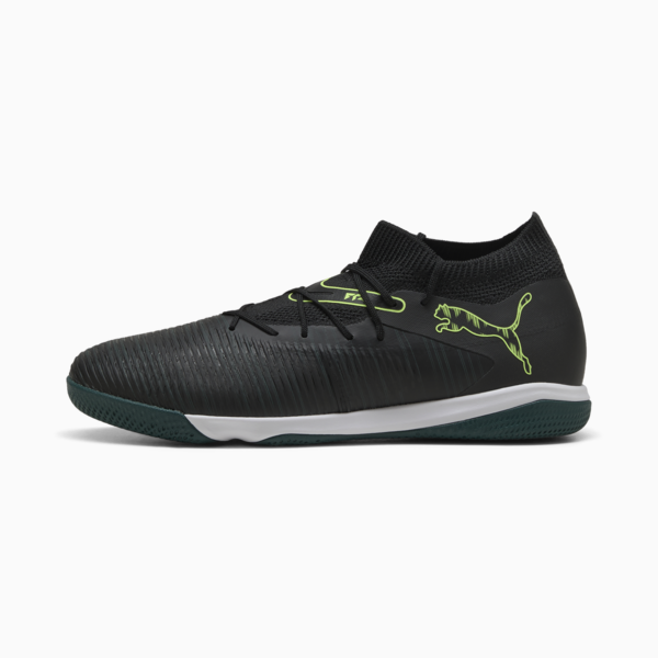 Tacos de fútbol FUTURE 8 MATCH Mid, PUMA Black-Fizzy Light-Green Terrain, large-MEX