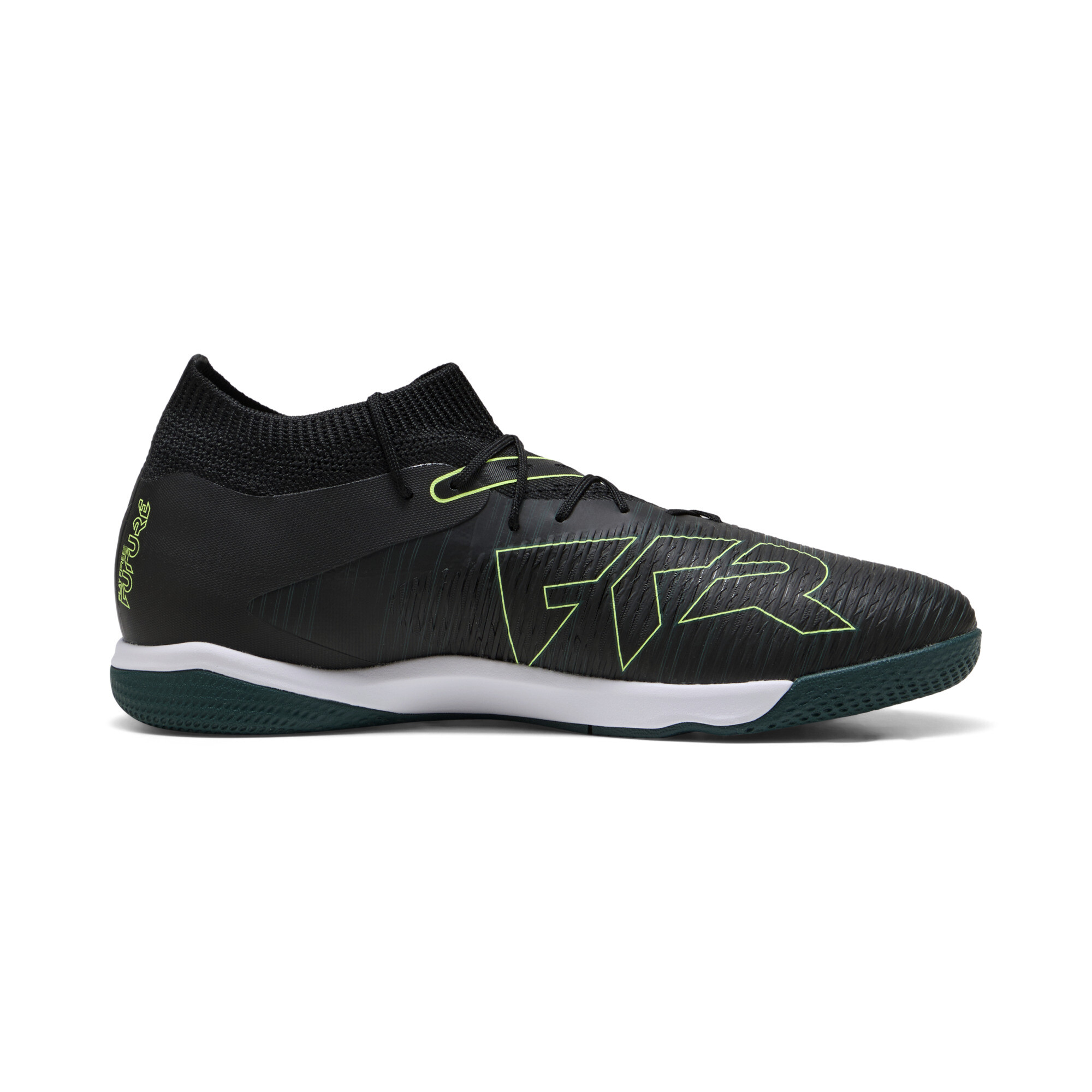 PUMA FUTURE 8 MATCH uniseks futsalschoenen, Groen/Zwart, Maat 45 thumbnail 3