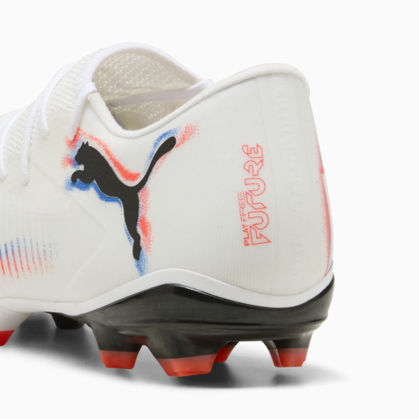 FUTURE 8 MATCH FG/AG Low Football Boots Unisex, PUMA White-PUMA Black-Glowing Red, large-ZAF