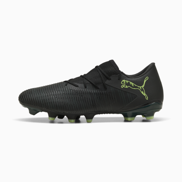 FUTURE 8 MATCH FG/AG Low Football Boots Unisex, PUMA Black-Fizzy Light-Green Terrain, large-ZAF