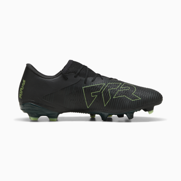 FUTURE 8 MATCH FG/AG Low Football Boots Unisex, PUMA Black-Fizzy Light-Green Terrain, large-ZAF