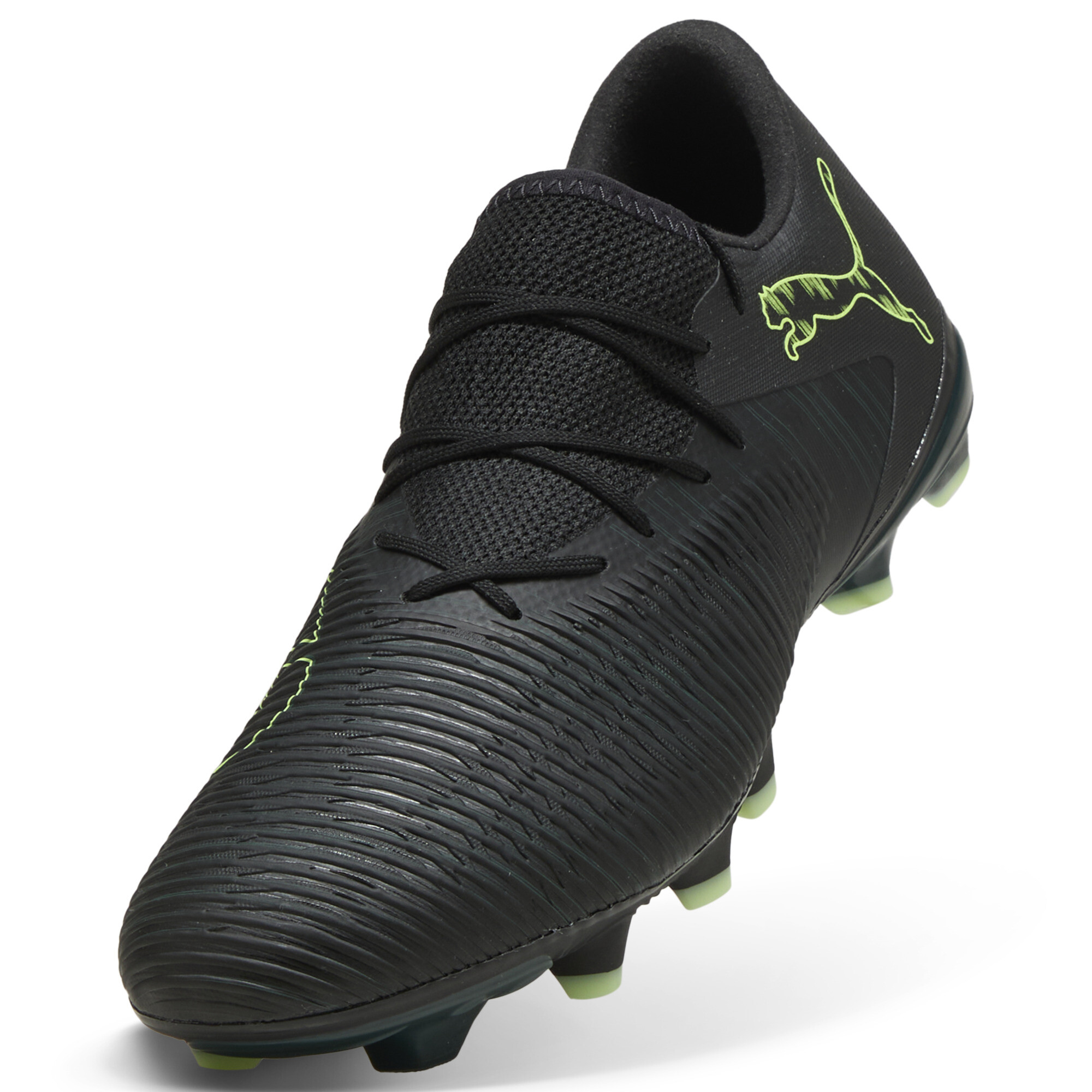 PUMA FUTURE 8 MATCH FG/AG lage uniseks voetbalschoenen, Groen/Zwart, Maat 39 thumbnail 2
